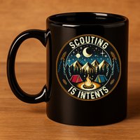 Scouting Is Intents Scout Camper Camping 11oz C Handle Ceramic Mug