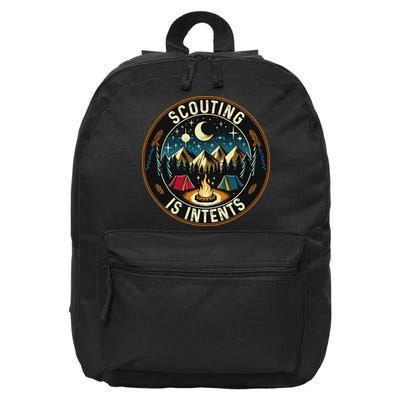 Scouting Is Intents Scout Camper Camping 16 in Basic Backpack