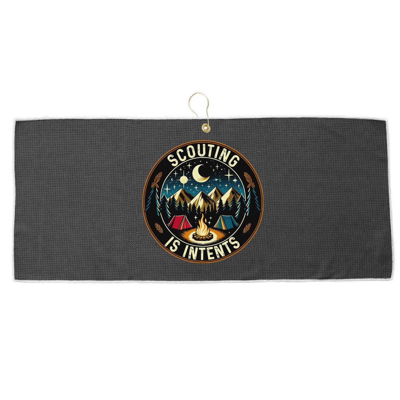 Scouting Is Intents Scout Camper Camping Large Microfiber Waffle Golf Towel