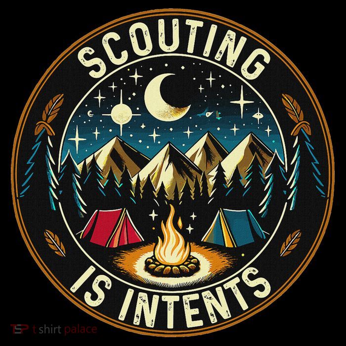 Scouting Is Intents Scout Camper Camping Poster