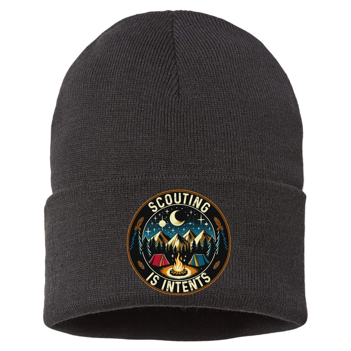 Scouting Is Intents Scout Camper Camping Sustainable Knit Beanie