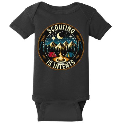 Scouting Is Intents Scout Camper Camping Baby Bodysuit