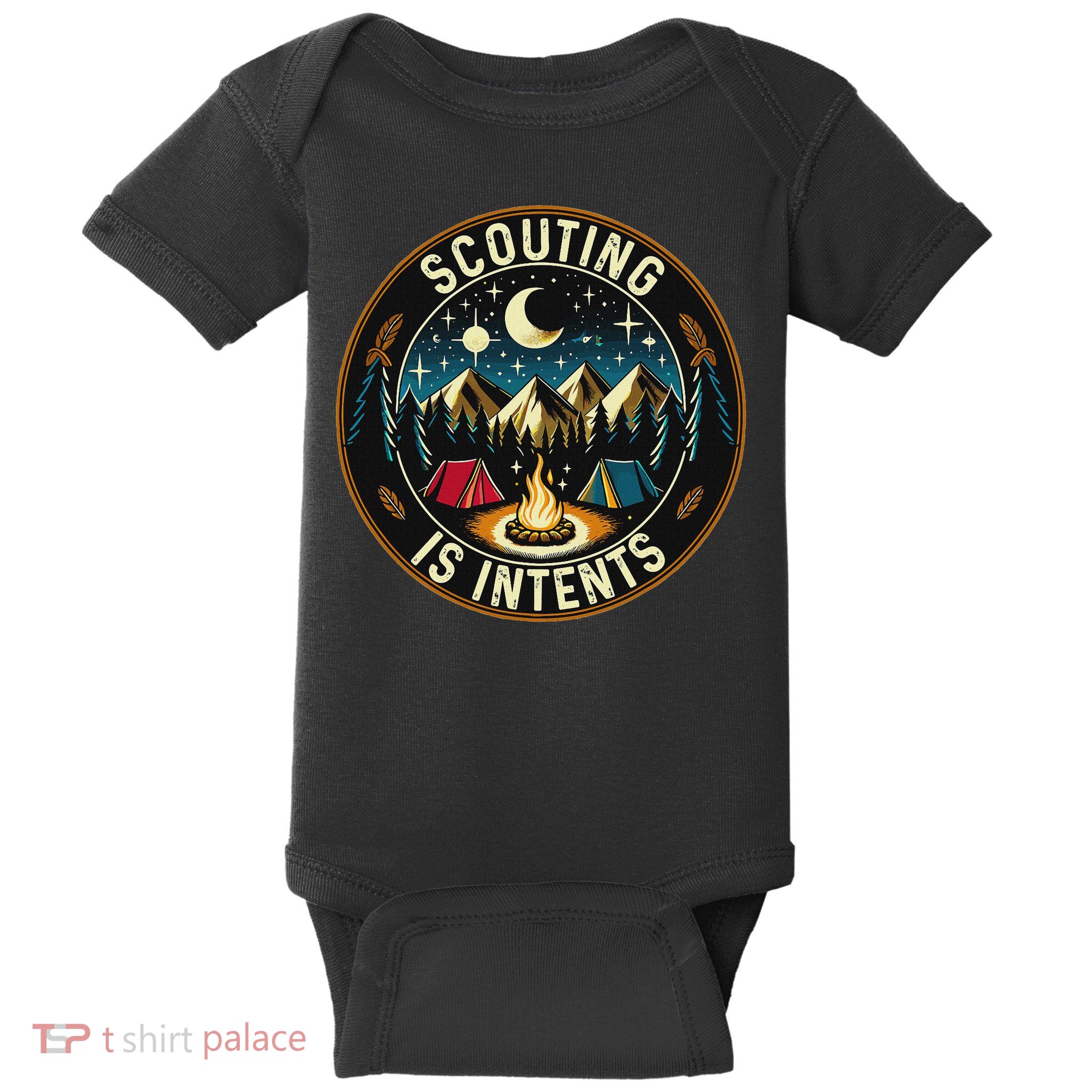 Scouting Is Intents Scout Camper Camping Baby Bodysuit