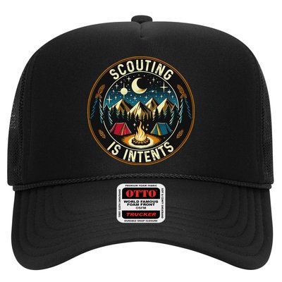 Scouting Is Intents Scout Camper Camping Trucker Hat