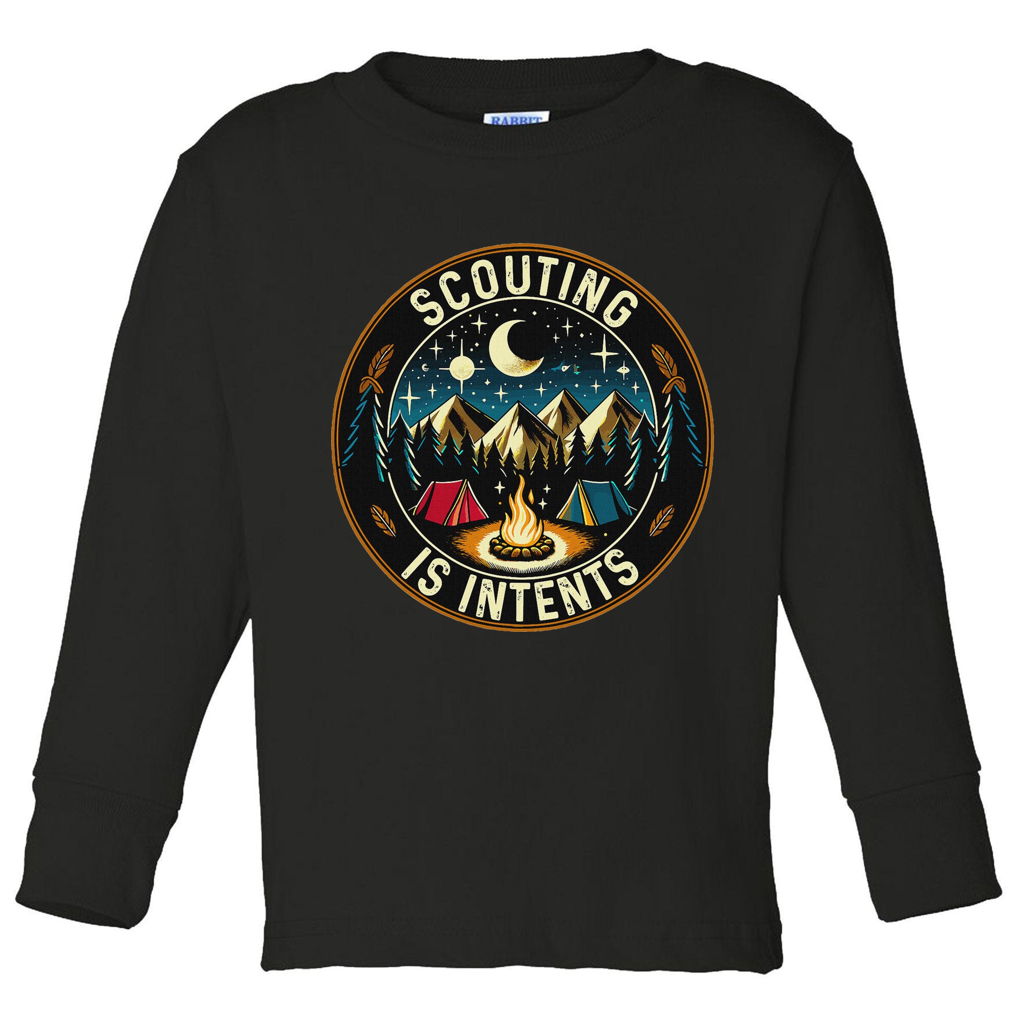 Scouting Is Intents Scout Camper Camping Toddler Long Sleeve Shirt