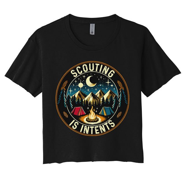 Scouting Is Intents Scout Camper Camping Crop Top