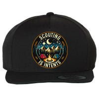 Scouting Is Intents Scout Camper Camping Wool Snapback Cap