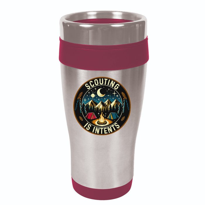 Scouting Is Intents Scout Camper Camping 16oz Travel Tumbler