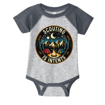 Scouting Is Intents Scout Camper Camping Infant Baby Jersey Bodysuit