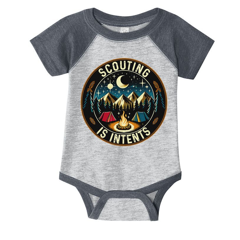 Scouting Is Intents Scout Camper Camping Infant Baby Jersey Bodysuit