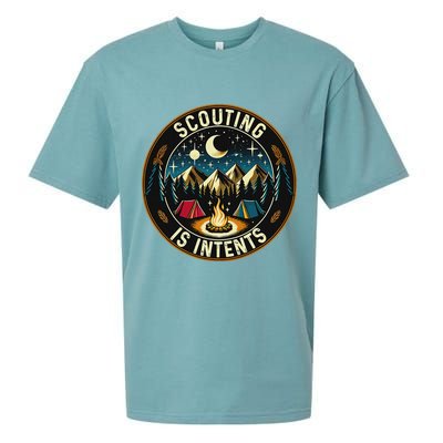Scouting Is Intents Scout Camper Camping Sueded Cloud Jersey T-Shirt