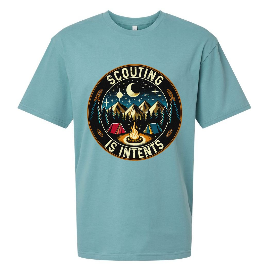 Scouting Is Intents Scout Camper Camping Sueded Cloud Jersey T-Shirt