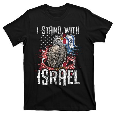 Support Israel I Stand With Israel Israeli Flag T-Shirt