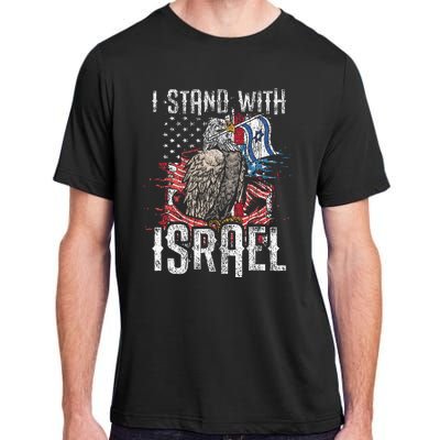 Support Israel I Stand With Israel Israeli Flag Adult ChromaSoft Performance T-Shirt