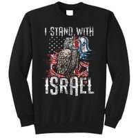 Support Israel I Stand With Israel Israeli Flag Tall Sweatshirt