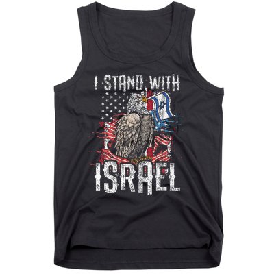 Support Israel I Stand With Israel Israeli Flag Tank Top