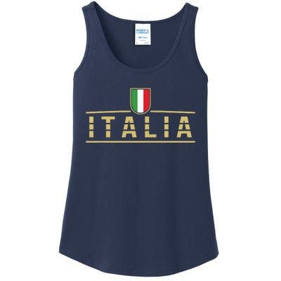 Soccer Italia Italian Flag Italy Ladies Essential Tank