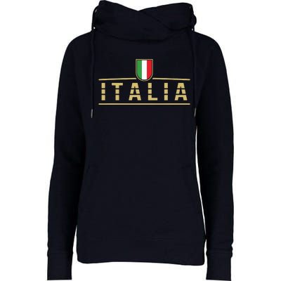 Soccer Italia Italian Flag Italy Womens Funnel Neck Pullover Hood