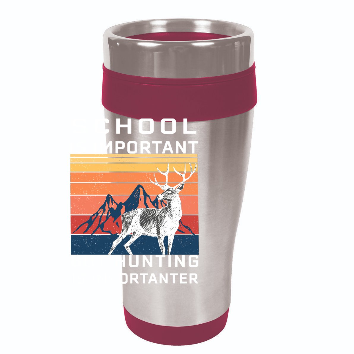 School Is Important But Hunting Is Importanter 15oz Campfire Ceramic Mug