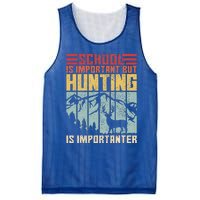 School Is Important But Hunting Is Importanter Deer Hunting  Mesh Reversible Basketball Jersey Tank