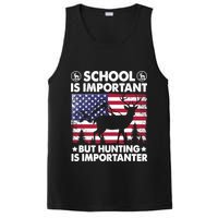 School Is Important But Hunting Is Importanter Funny Hunting PosiCharge Competitor Tank
