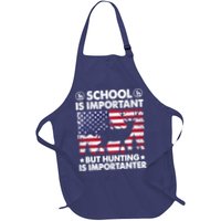 School Is Important But Hunting Is Importanter Funny Hunting Apron