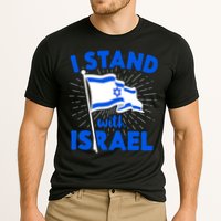 Support Israel I Stand With Israel Israeli Flag Cooling Performance Crew T-Shirt