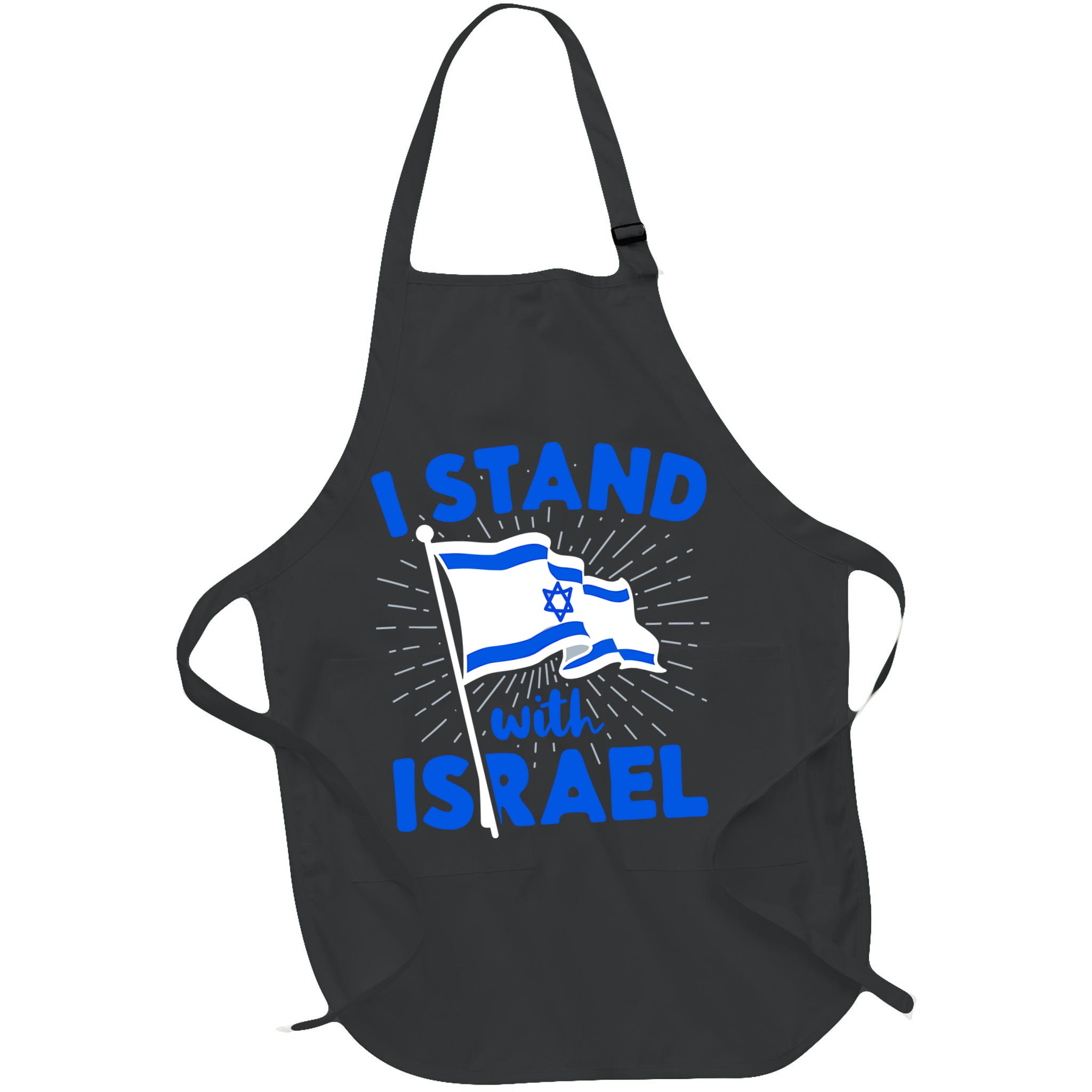 Support Israel I Stand With Israel Israeli Flag Apron