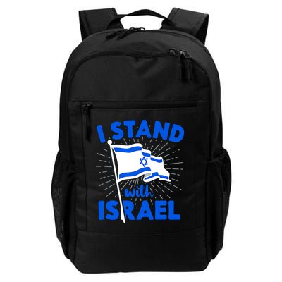 Support Israel I Stand With Israel Israeli Flag Backpack