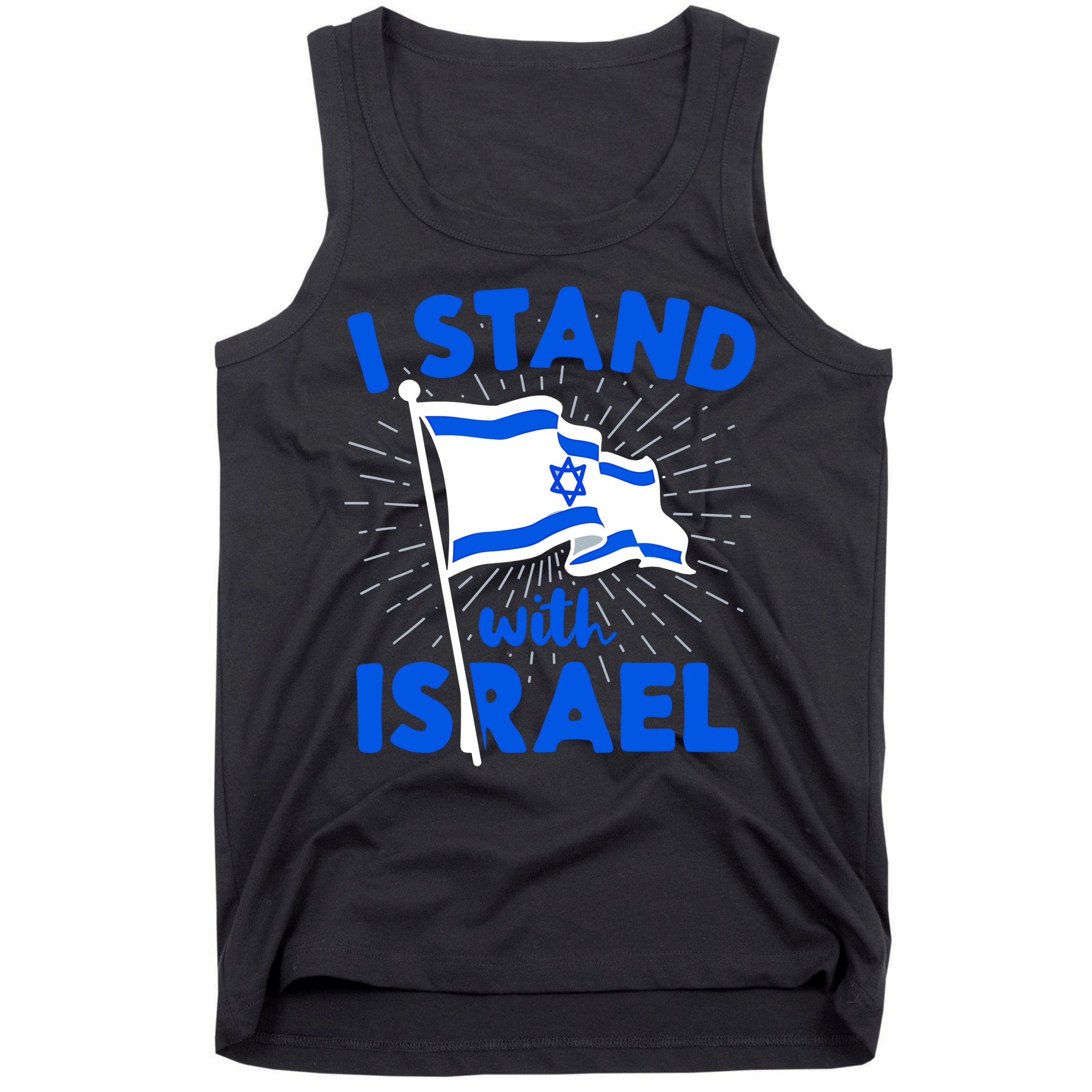 Support Israel I Stand With Israel Israeli Flag Tank Top
