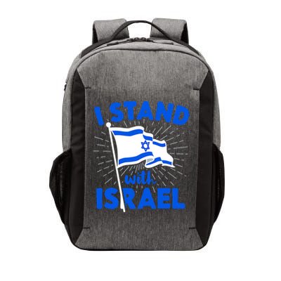 Support Israel I Stand With Israel Israeli Flag Vector Backpack
