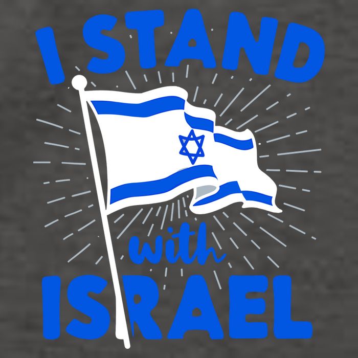 Support Israel I Stand With Israel Israeli Flag Vector Backpack