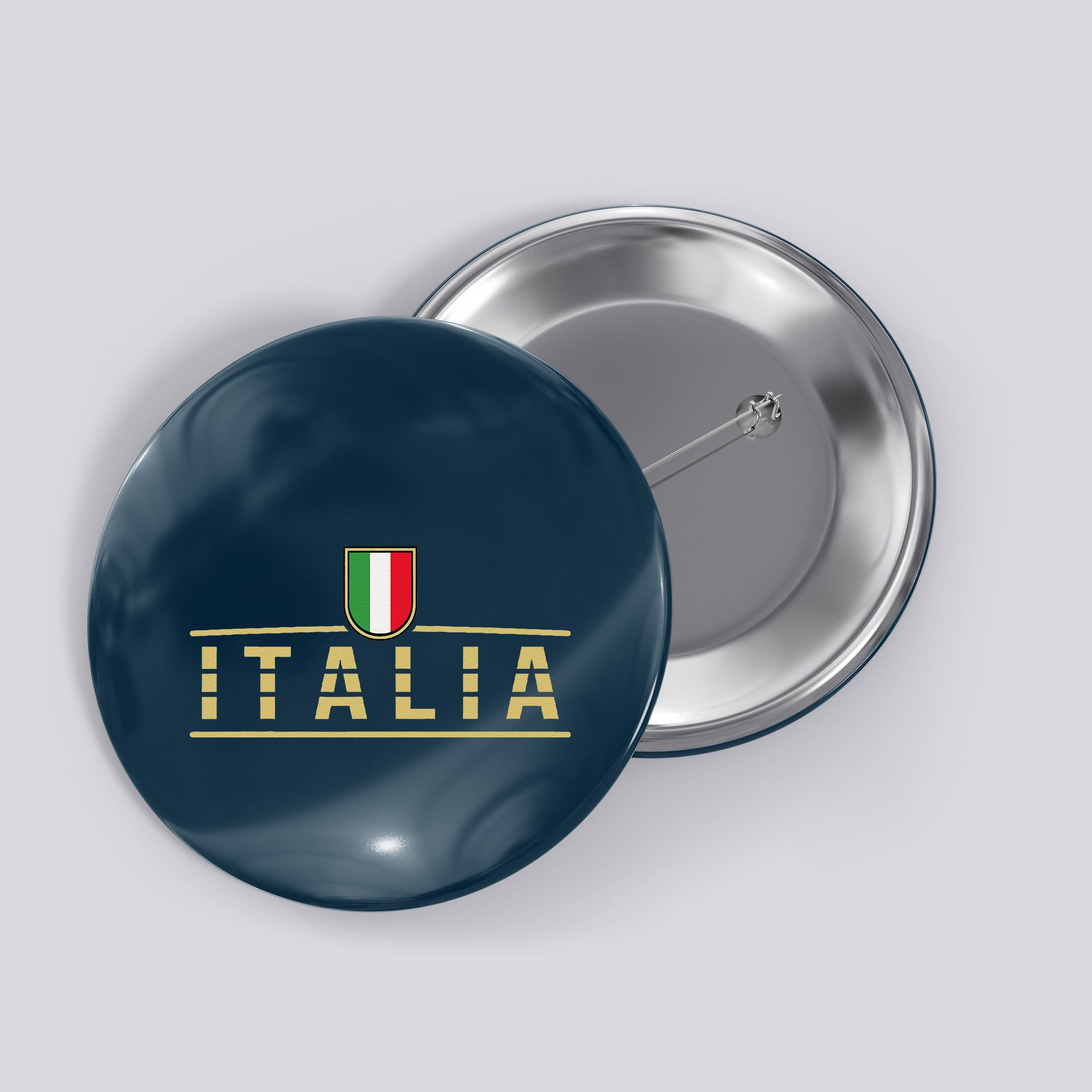 Soccer Italia Italian Flag Italy Button
