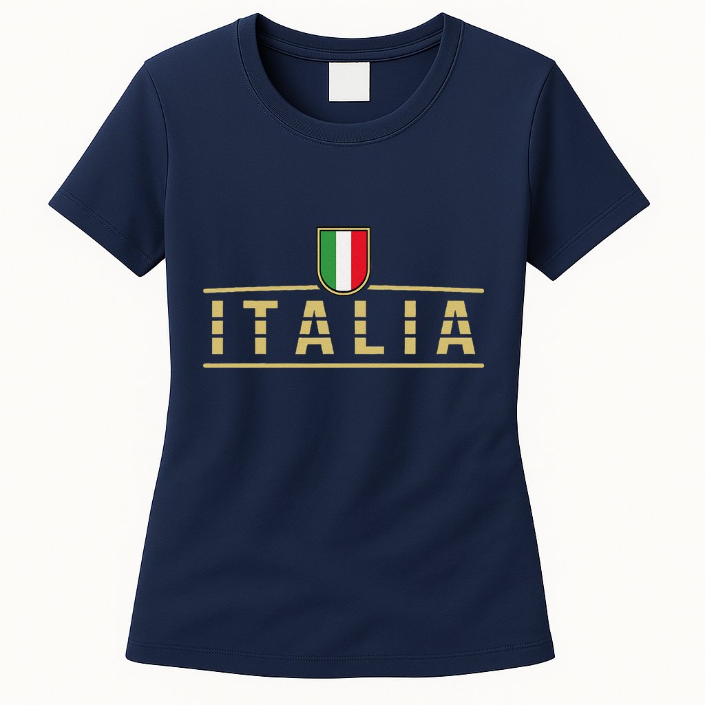 Soccer Italia Italian Flag Italy Womens T-Shirt