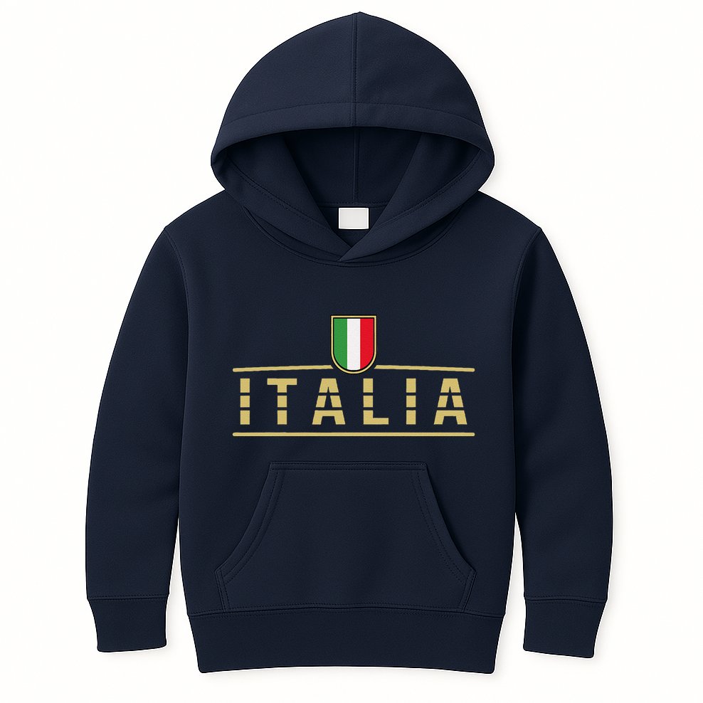 Soccer Italia Italian Flag Italy Kids Hoodie