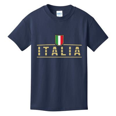Soccer Italia Italian Flag Italy Kids T-Shirt