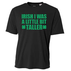 Shamrocks Irish I Was A Little Bit Taller St Patricks Day Cooling Performance Crew T-Shirt