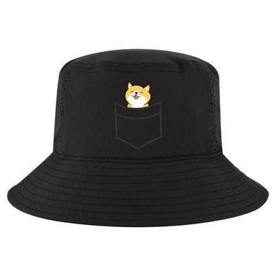 Shiba Inu In A Pocket Cute Pocket Shiba Inu Cool Comfort Performance Bucket Hat