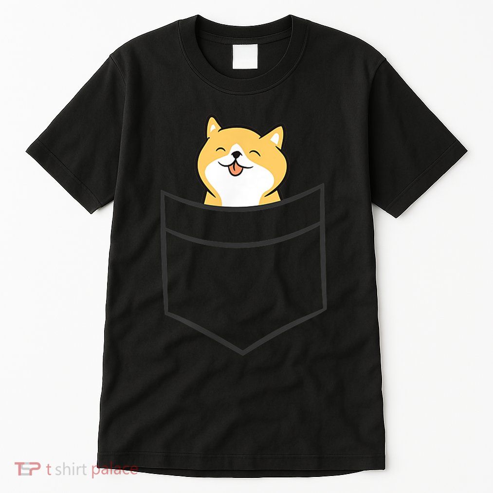 Shiba Inu In A Pocket Cute Pocket Shiba Inu Tall T-Shirt