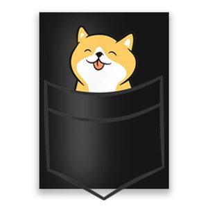 Shiba Inu In A Pocket Cute Pocket Shiba Inu Poster