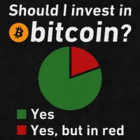 Should I Invest In Bitcoin Yes Pie Chart Funny Crypto Ladies PosiCharge Tri-Blend Wicking Tank