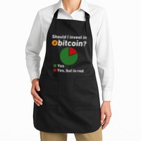 Should I Invest In Bitcoin Yes Pie Chart Funny Crypto Apron