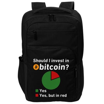 Should I Invest In Bitcoin Yes Pie Chart Funny Crypto Impact Tech Backpack