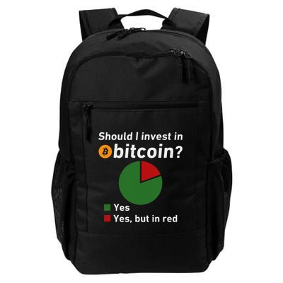 Should I Invest In Bitcoin Yes Pie Chart Funny Crypto Backpack