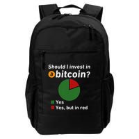 Should I Invest In Bitcoin Yes Pie Chart Funny Crypto Backpack