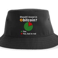 Should I Invest In Bitcoin Yes Pie Chart Funny Crypto Sustainable Bucket Hat