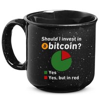 Should I Invest In Bitcoin Yes Pie Chart Funny Crypto 15oz Campfire Ceramic Mug