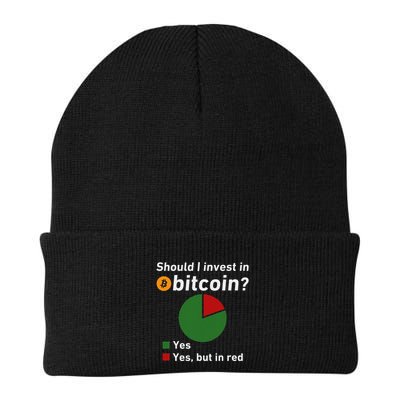 Should I Invest In Bitcoin Yes Pie Chart Funny Crypto Beanie