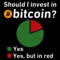 Should I Invest In Bitcoin Yes Pie Chart Funny Crypto 16 in Basic Backpack