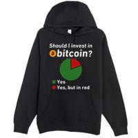 Should I Invest In Bitcoin Yes Pie Chart Funny Crypto Premium Pullover Hoodie